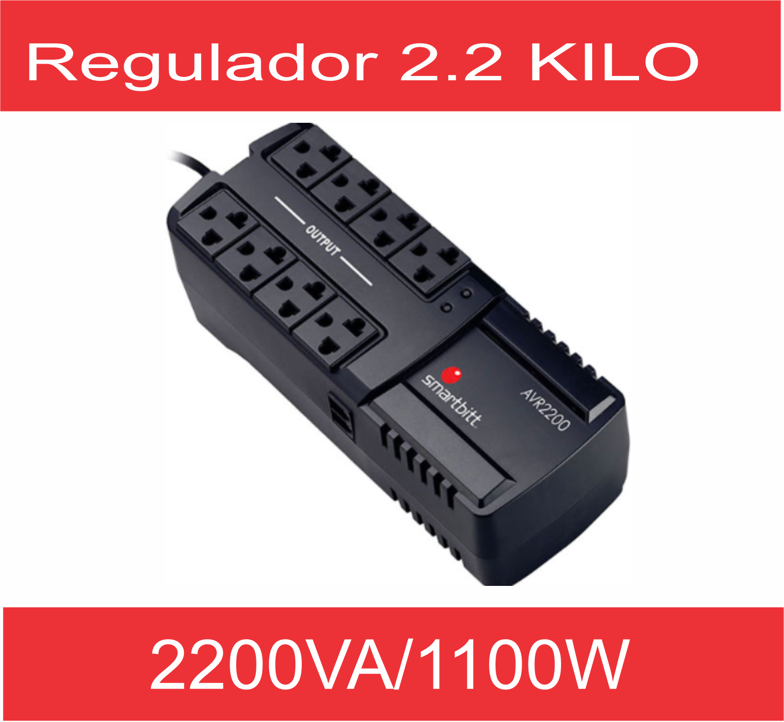 regulador voltaje 2200vatio